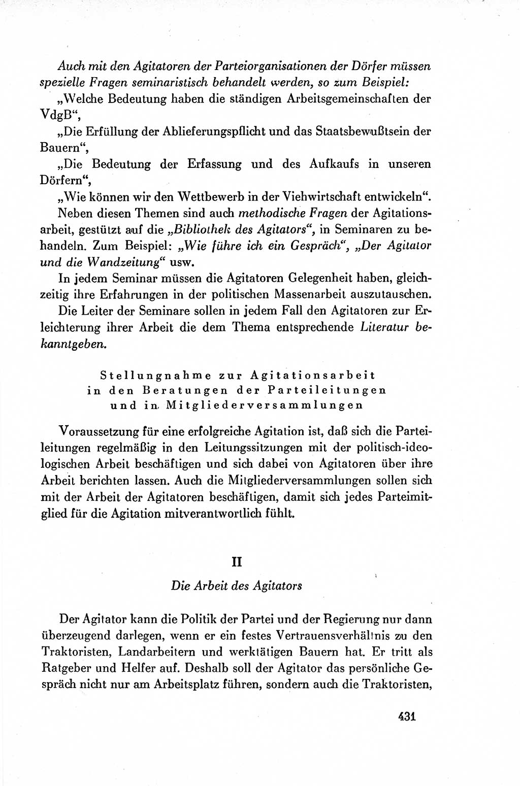 Dokumente der Sozialistischen Einheitspartei Deutschlands (SED) [Deutsche Demokratische Republik (DDR)] 1954-1955, Seite 431 (Dok. SED DDR 1954-1955, S. 431)