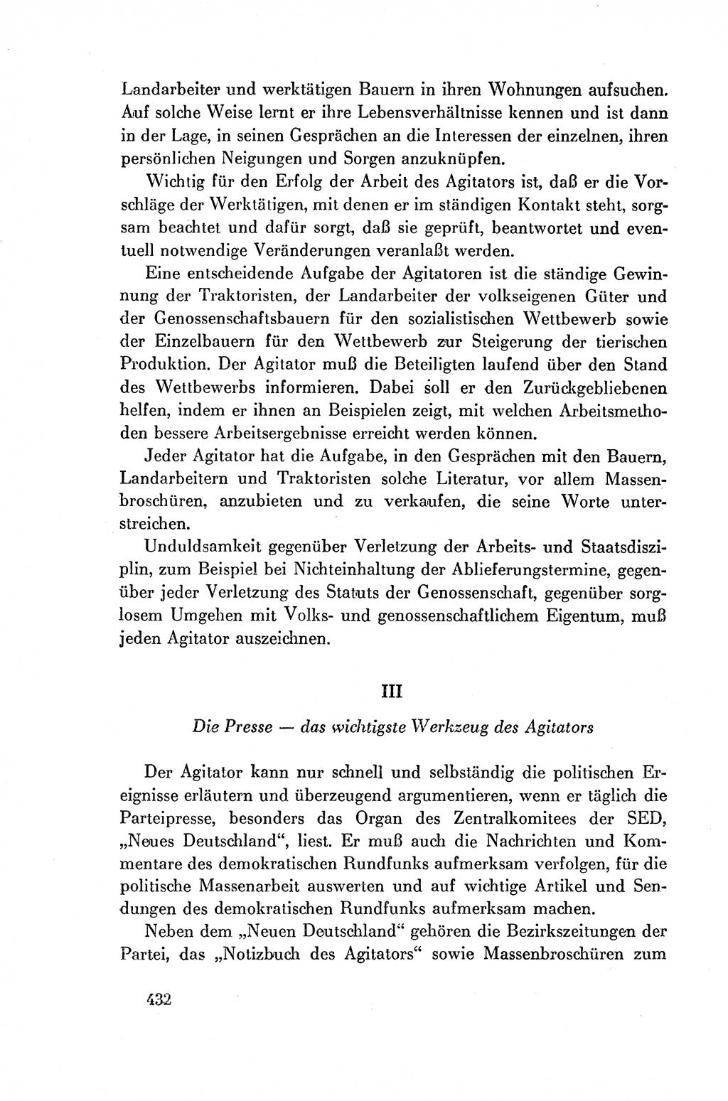 Dokumente der Sozialistischen Einheitspartei Deutschlands (SED) [Deutsche Demokratische Republik (DDR)] 1954-1955, Seite 432 (Dok. SED DDR 1954-1955, S. 432)