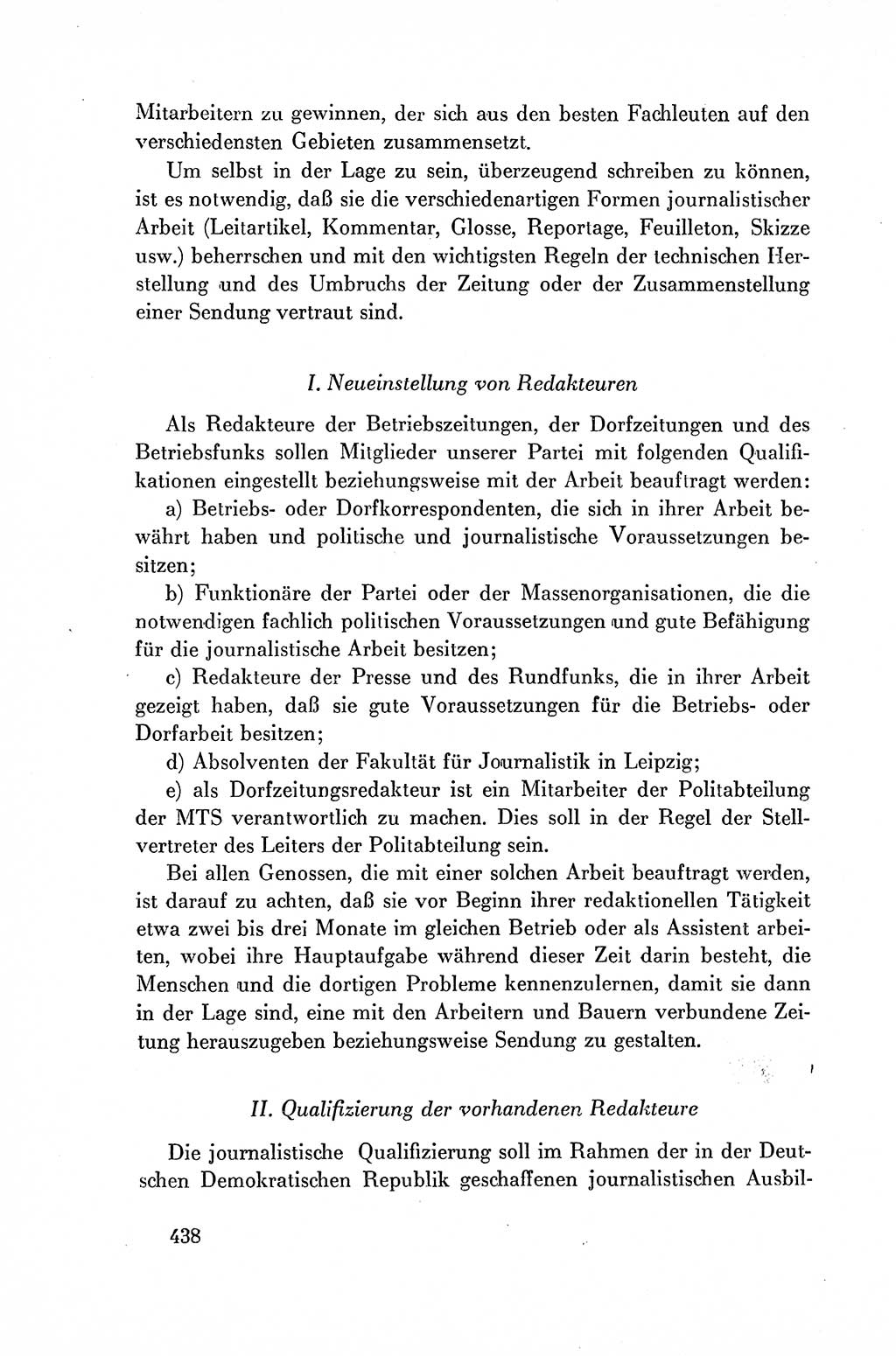 Dokumente der Sozialistischen Einheitspartei Deutschlands (SED) [Deutsche Demokratische Republik (DDR)] 1954-1955, Seite 438 (Dok. SED DDR 1954-1955, S. 438)