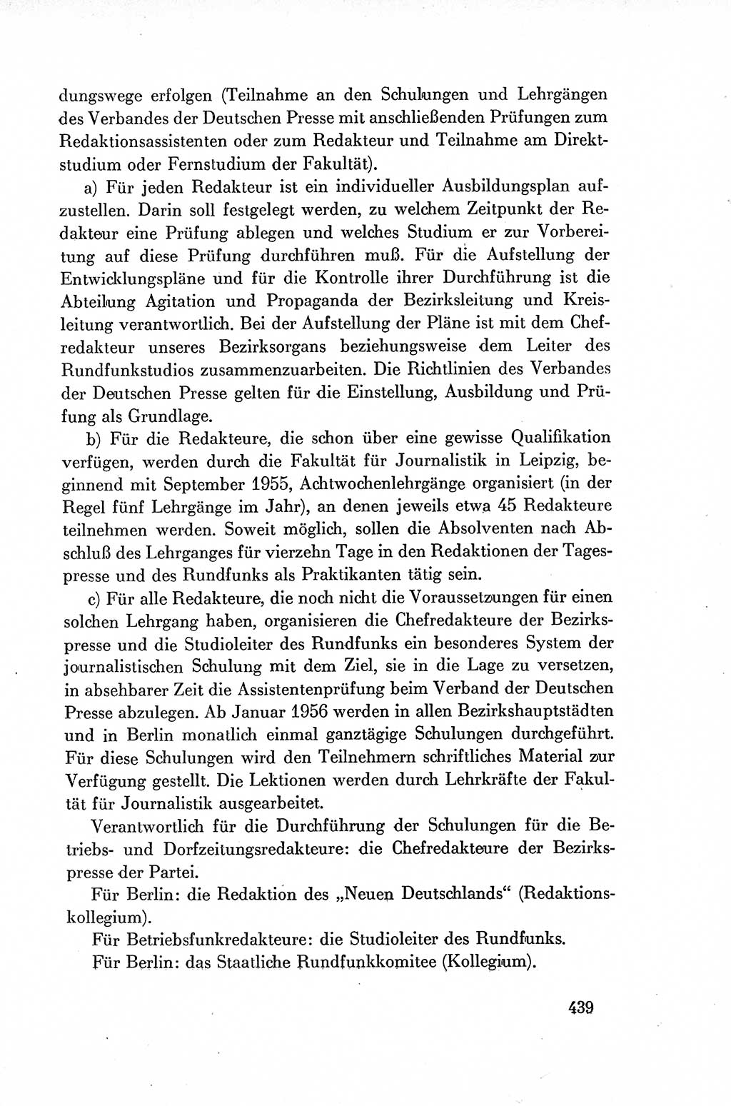 Dokumente der Sozialistischen Einheitspartei Deutschlands (SED) [Deutsche Demokratische Republik (DDR)] 1954-1955, Seite 439 (Dok. SED DDR 1954-1955, S. 439)