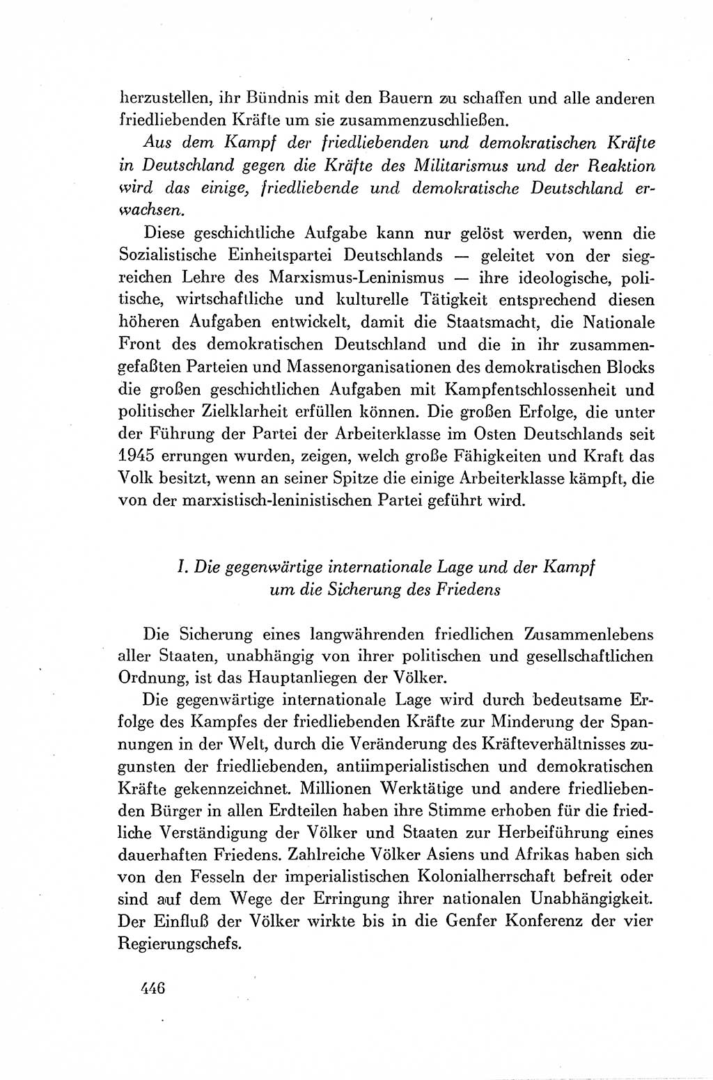 Dokumente der Sozialistischen Einheitspartei Deutschlands (SED) [Deutsche Demokratische Republik (DDR)] 1954-1955, Seite 446 (Dok. SED DDR 1954-1955, S. 446)