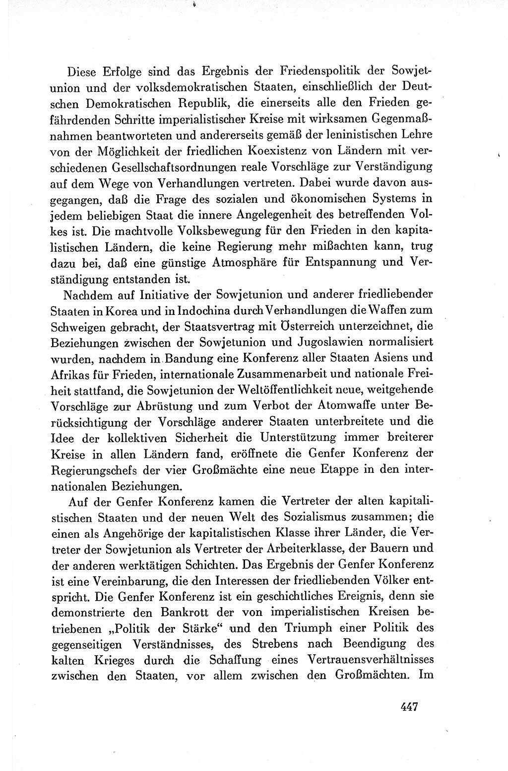 Dokumente der Sozialistischen Einheitspartei Deutschlands (SED) [Deutsche Demokratische Republik (DDR)] 1954-1955, Seite 447 (Dok. SED DDR 1954-1955, S. 447)