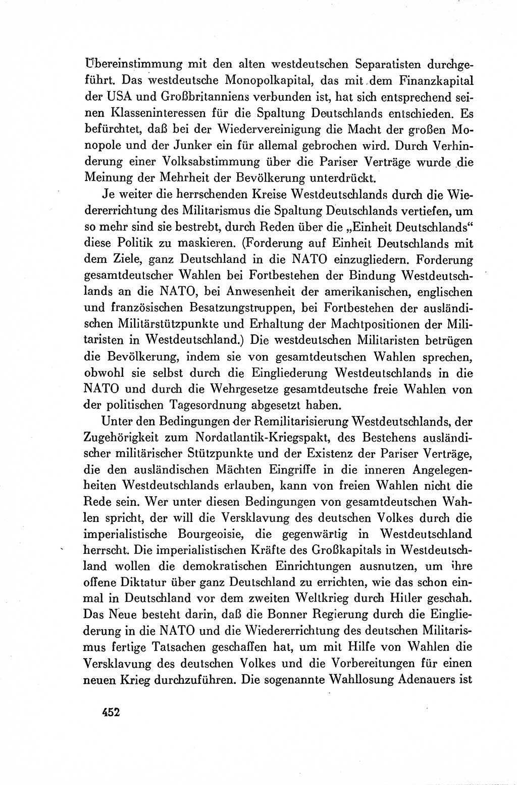 Dokumente der Sozialistischen Einheitspartei Deutschlands (SED) [Deutsche Demokratische Republik (DDR)] 1954-1955, Seite 452 (Dok. SED DDR 1954-1955, S. 452)