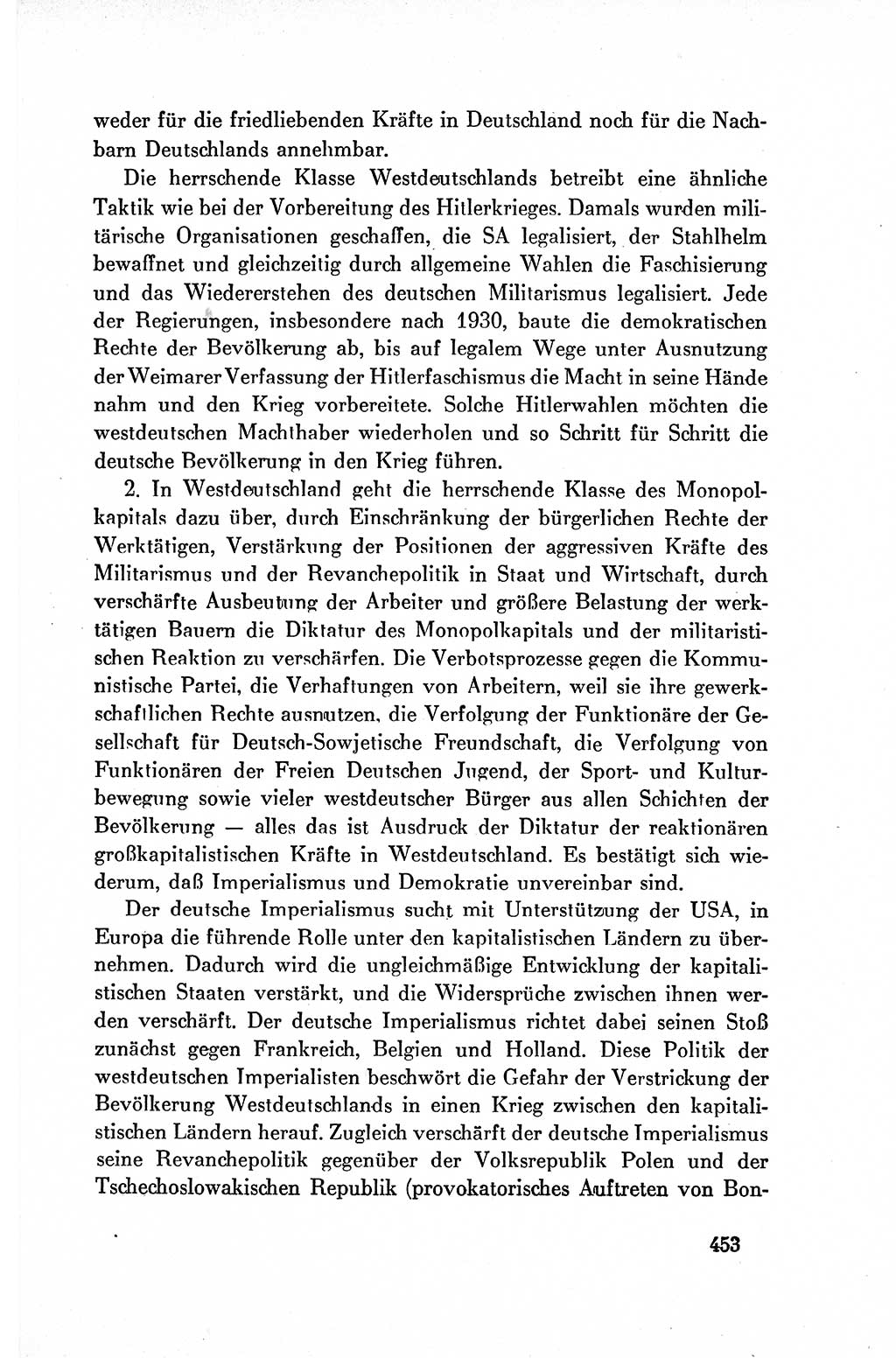 Dokumente der Sozialistischen Einheitspartei Deutschlands (SED) [Deutsche Demokratische Republik (DDR)] 1954-1955, Seite 453 (Dok. SED DDR 1954-1955, S. 453)