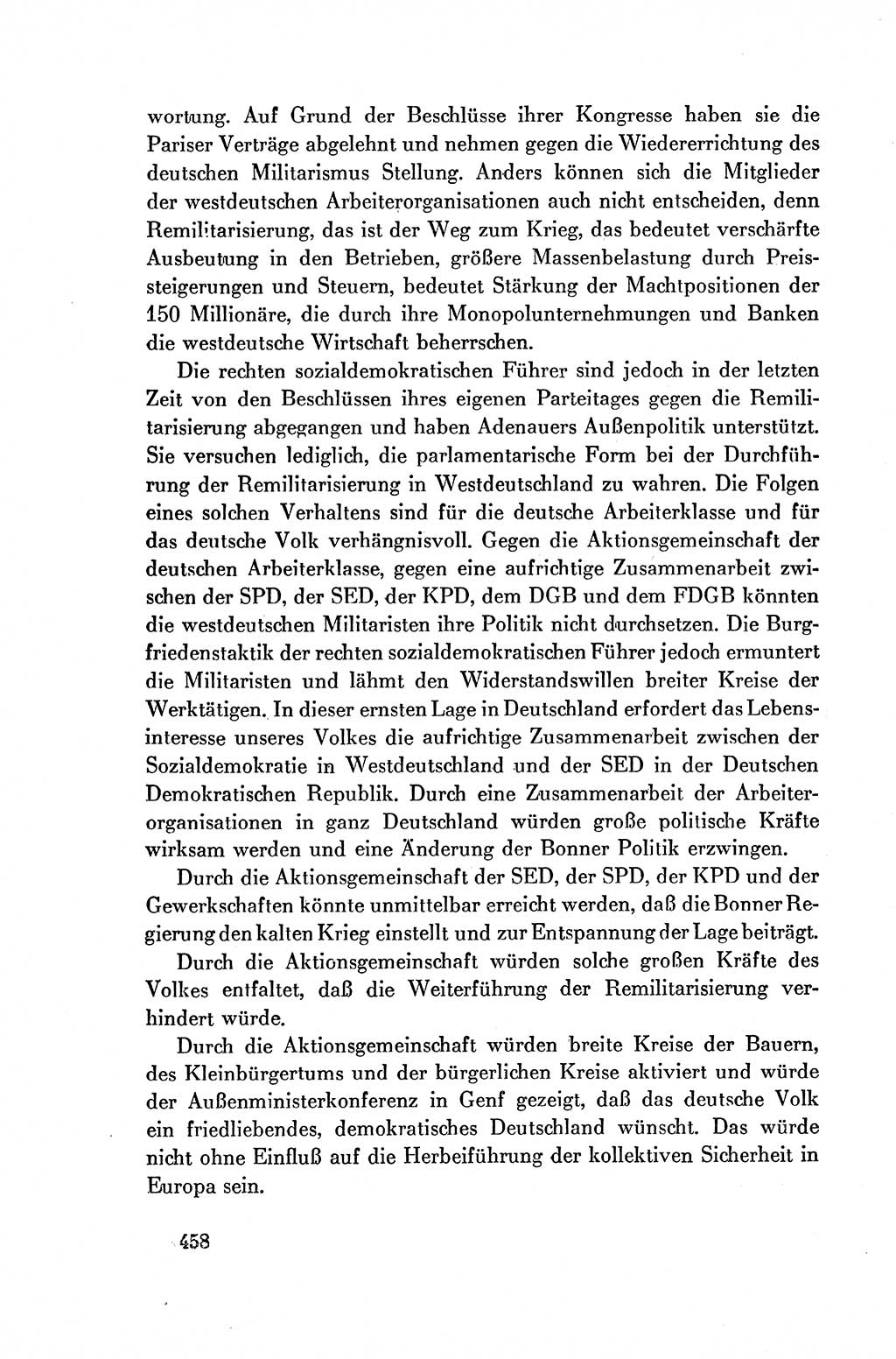 Dokumente der Sozialistischen Einheitspartei Deutschlands (SED) [Deutsche Demokratische Republik (DDR)] 1954-1955, Seite 458 (Dok. SED DDR 1954-1955, S. 458)