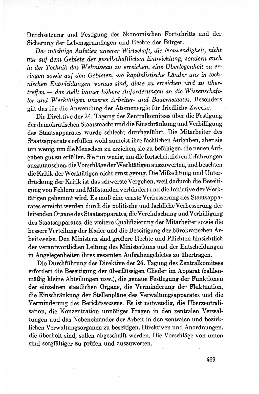 Dokumente der Sozialistischen Einheitspartei Deutschlands (SED) [Deutsche Demokratische Republik (DDR)] 1954-1955, Seite 469 (Dok. SED DDR 1954-1955, S. 469)