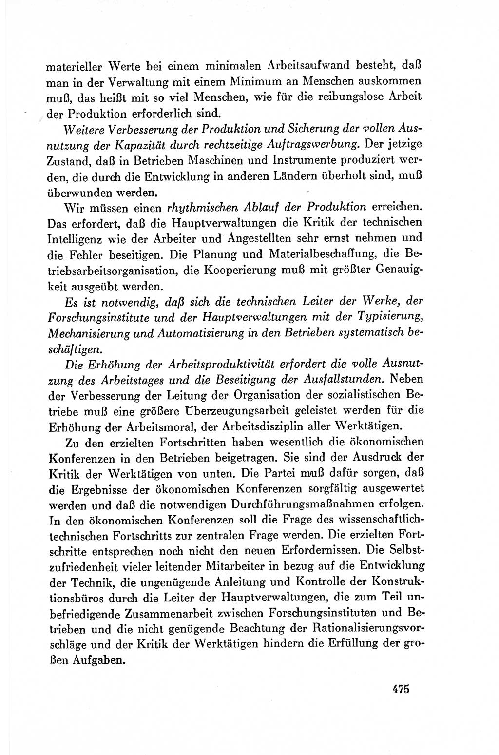 Dokumente der Sozialistischen Einheitspartei Deutschlands (SED) [Deutsche Demokratische Republik (DDR)] 1954-1955, Seite 475 (Dok. SED DDR 1954-1955, S. 475)