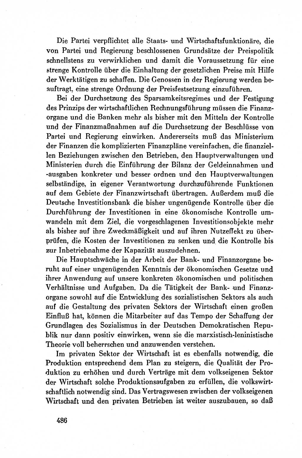 Dokumente der Sozialistischen Einheitspartei Deutschlands (SED) [Deutsche Demokratische Republik (DDR)] 1954-1955, Seite 486 (Dok. SED DDR 1954-1955, S. 486)