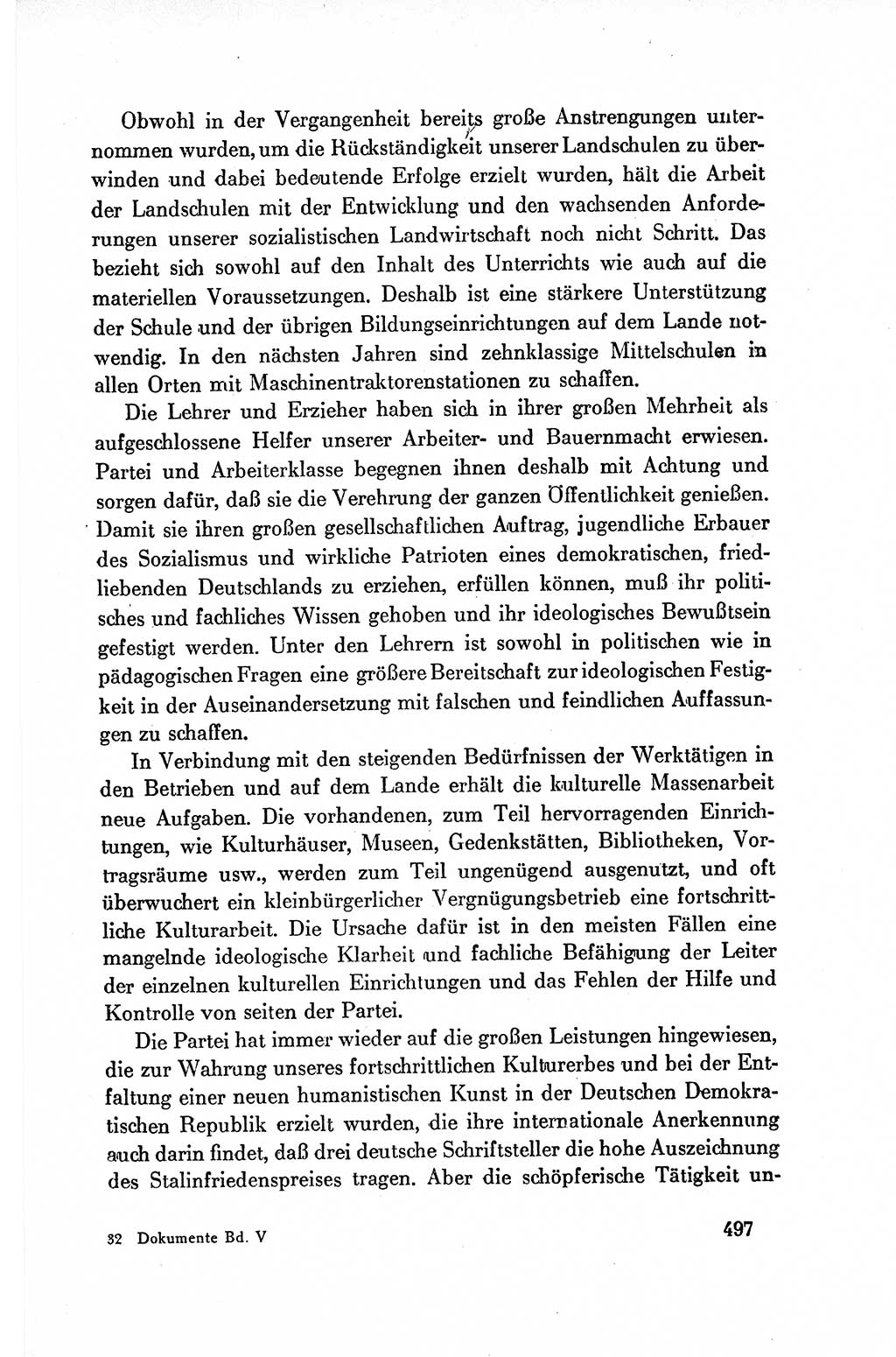 Dokumente der Sozialistischen Einheitspartei Deutschlands (SED) [Deutsche Demokratische Republik (DDR)] 1954-1955, Seite 497 (Dok. SED DDR 1954-1955, S. 497)