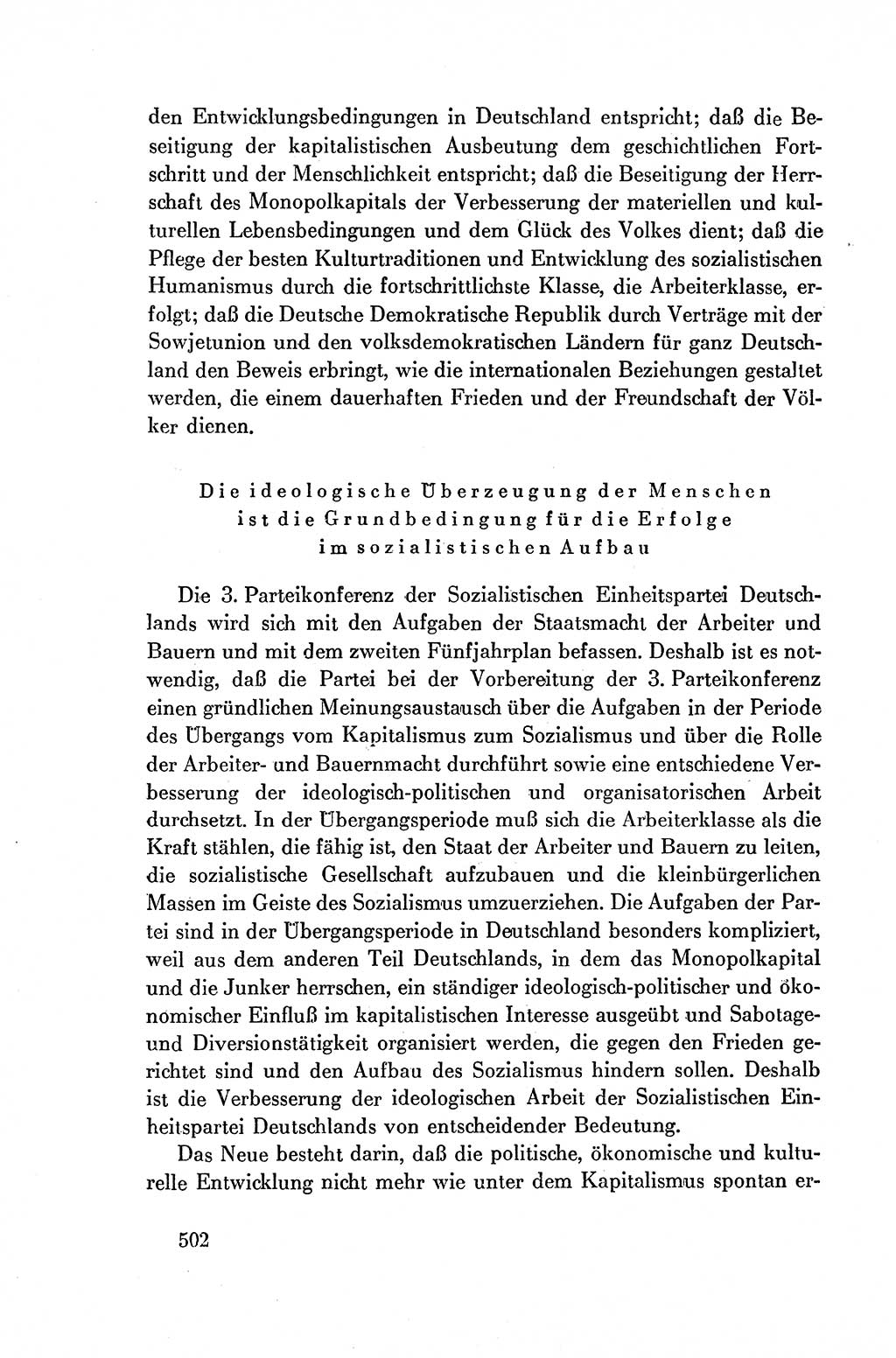 Dokumente der Sozialistischen Einheitspartei Deutschlands (SED) [Deutsche Demokratische Republik (DDR)] 1954-1955, Seite 502 (Dok. SED DDR 1954-1955, S. 502)