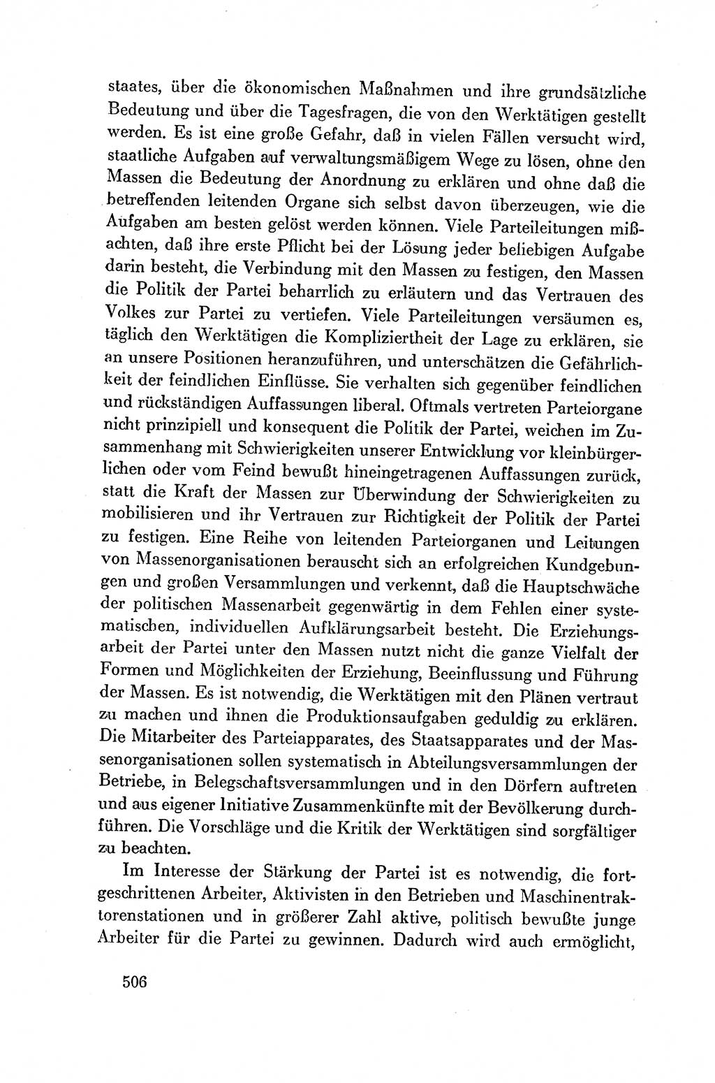 Dokumente der Sozialistischen Einheitspartei Deutschlands (SED) [Deutsche Demokratische Republik (DDR)] 1954-1955, Seite 506 (Dok. SED DDR 1954-1955, S. 506)