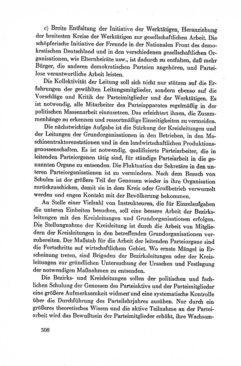 Dokumente der Sozialistischen Einheitspartei Deutschlands (SED) [Deutsche Demokratische Republik (DDR)] 1954-1955, Seite 508 (Dok. SED DDR 1954-1955, S. 508)
