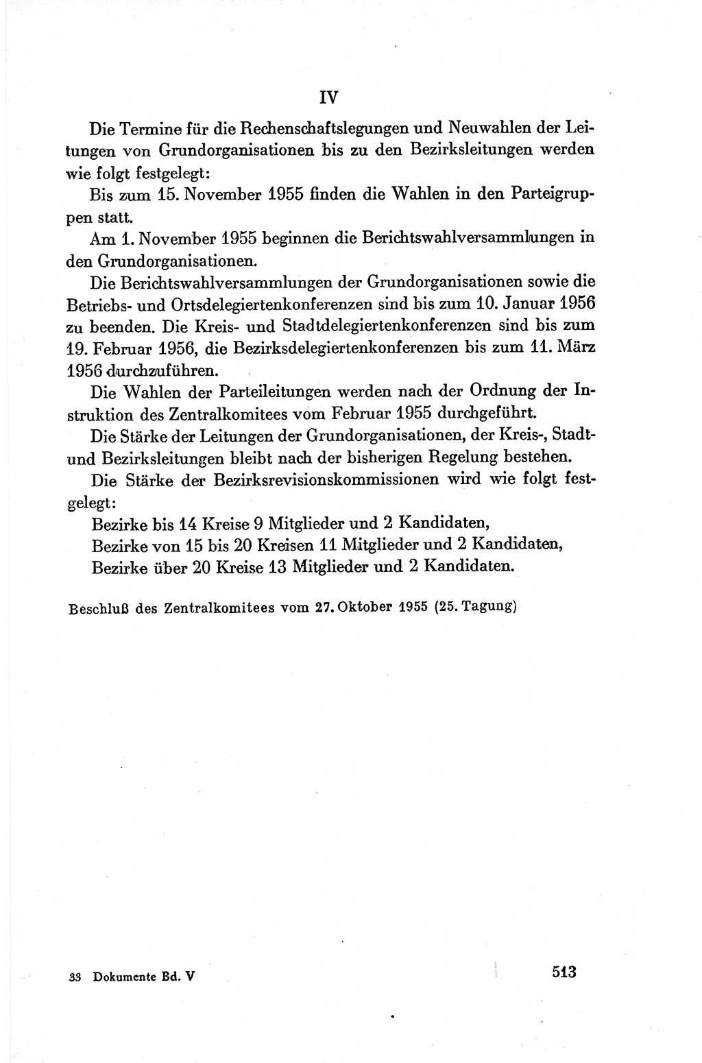 Dokumente der Sozialistischen Einheitspartei Deutschlands (SED) [Deutsche Demokratische Republik (DDR)] 1954-1955, Seite 513 (Dok. SED DDR 1954-1955, S. 513)