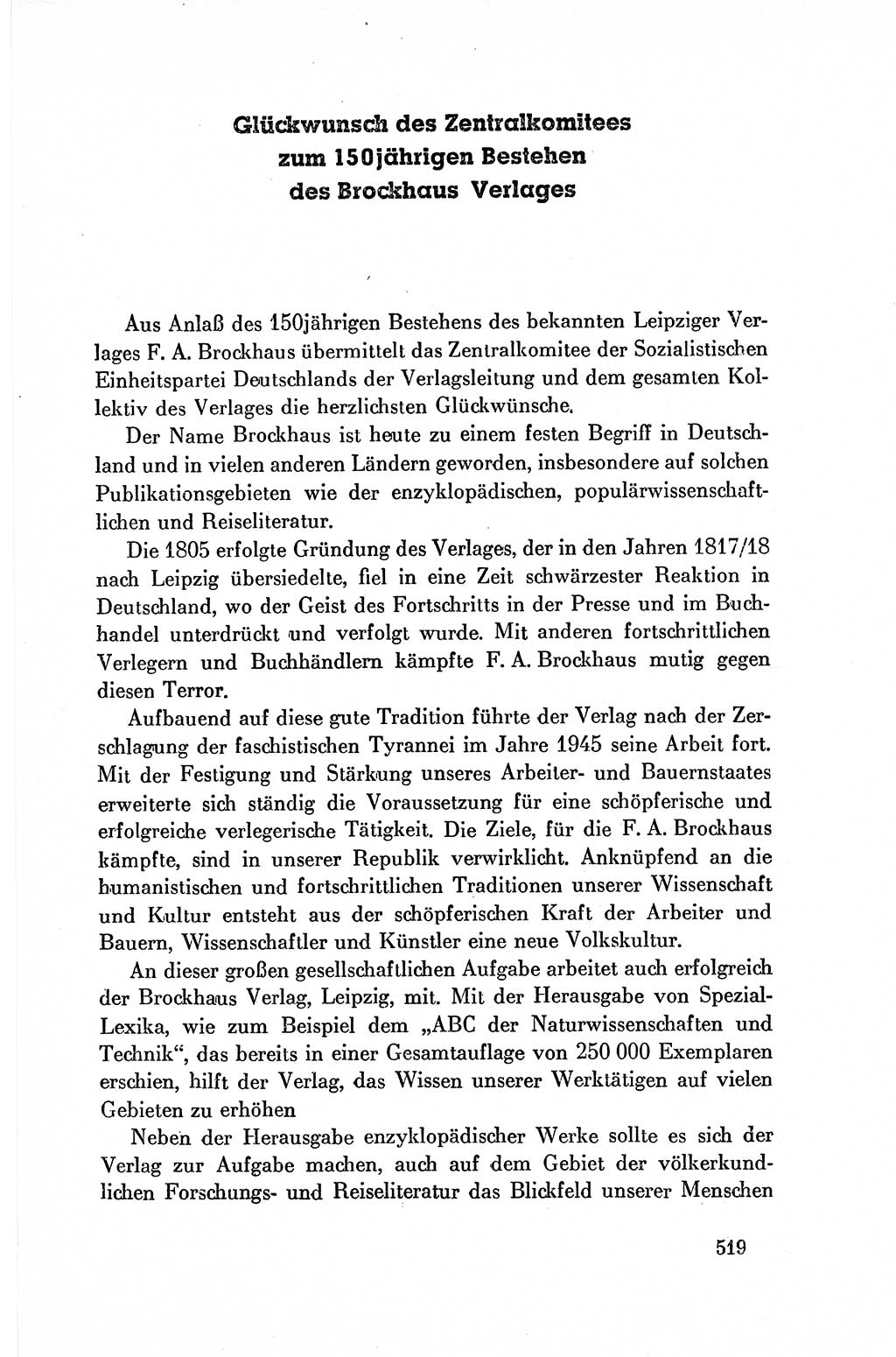 Dokumente der Sozialistischen Einheitspartei Deutschlands (SED) [Deutsche Demokratische Republik (DDR)] 1954-1955, Seite 519 (Dok. SED DDR 1954-1955, S. 519)