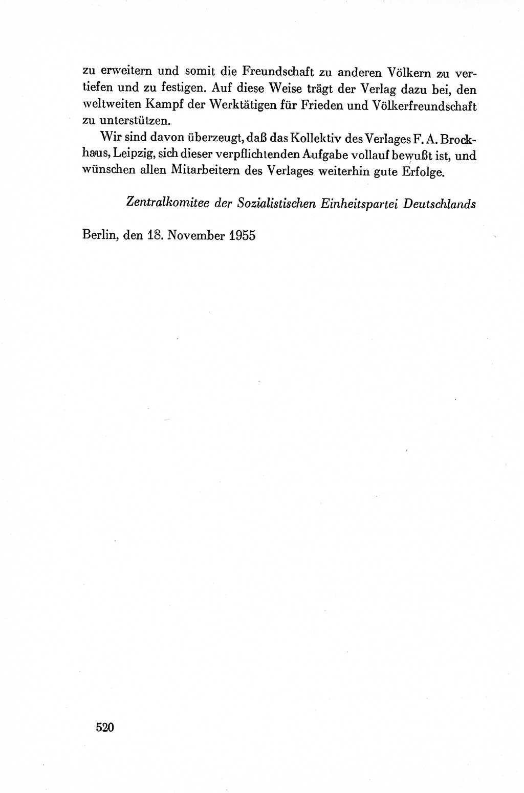 Dokumente der Sozialistischen Einheitspartei Deutschlands (SED) [Deutsche Demokratische Republik (DDR)] 1954-1955, Seite 520 (Dok. SED DDR 1954-1955, S. 520)