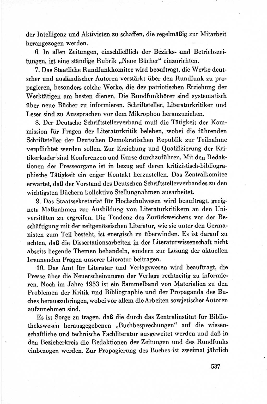 Dokumente der Sozialistischen Einheitspartei Deutschlands (SED) [Deutsche Demokratische Republik (DDR)] 1954-1955, Seite 537 (Dok. SED DDR 1954-1955, S. 537)