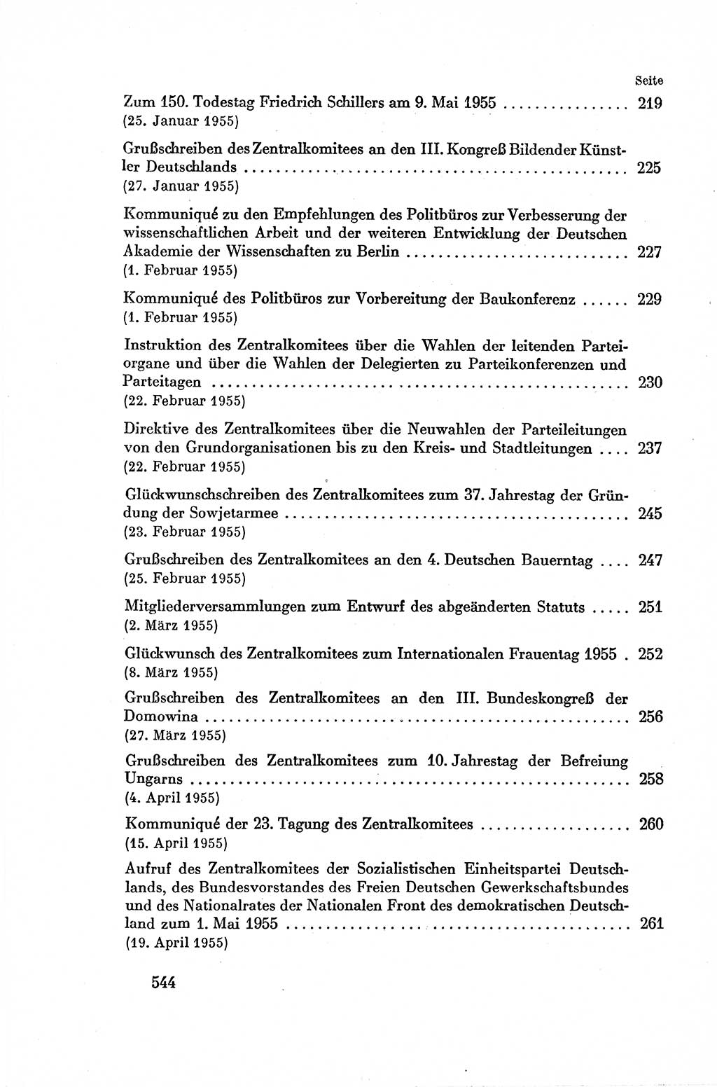 Dokumente der Sozialistischen Einheitspartei Deutschlands (SED) [Deutsche Demokratische Republik (DDR)] 1954-1955, Seite 544 (Dok. SED DDR 1954-1955, S. 544)