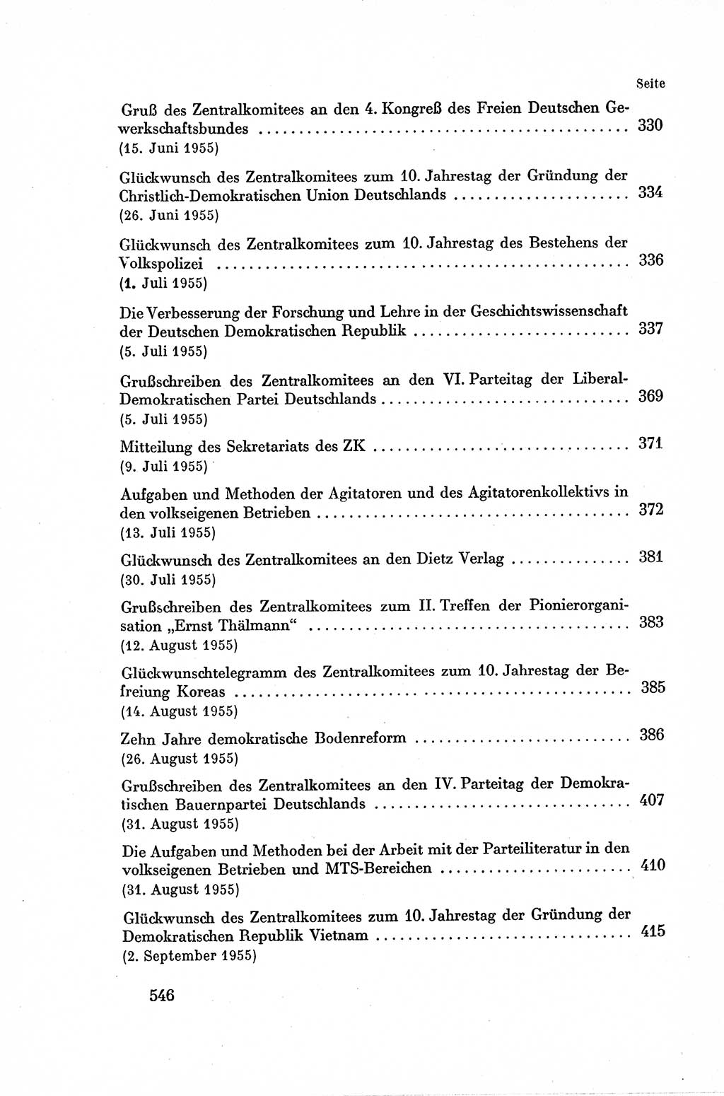 Dokumente der Sozialistischen Einheitspartei Deutschlands (SED) [Deutsche Demokratische Republik (DDR)] 1954-1955, Seite 546 (Dok. SED DDR 1954-1955, S. 546)