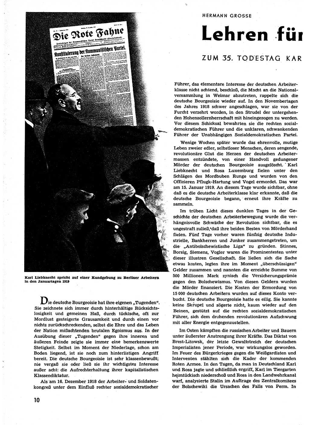 Neuer Weg (NW), Organ des Zentralkomitees (ZK) der SED (Sozialistische Einheitspartei Deutschlands) für alle Parteiarbeiter, 9. Jahrgang [Deutsche Demokratische Republik (DDR)] 1954, Heft 1/10 (NW ZK SED DDR 1954, H. 1/10)