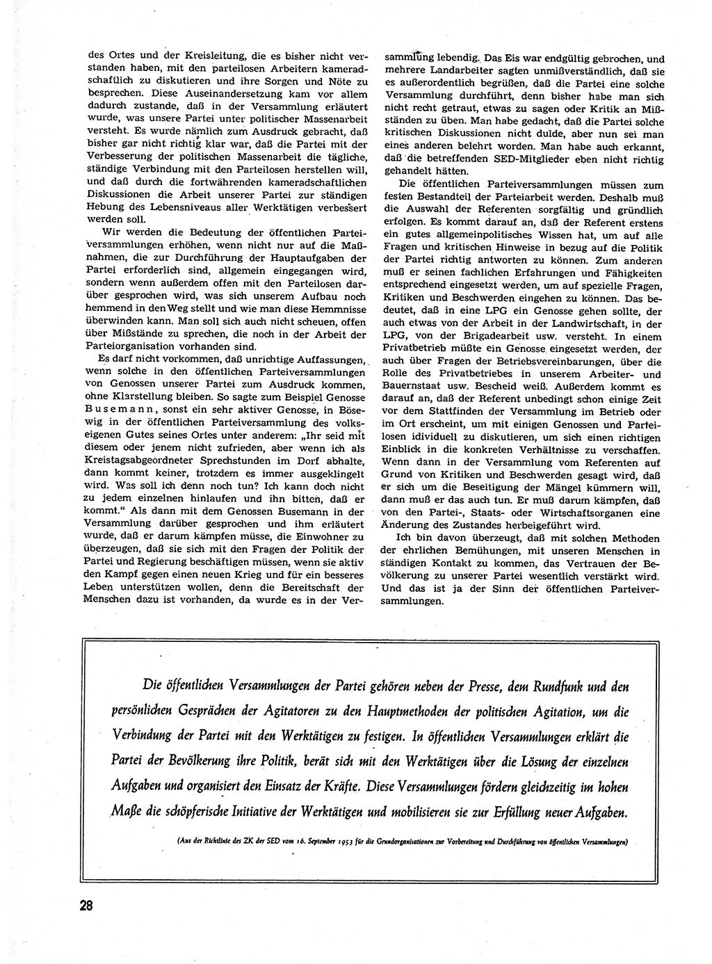 Neuer Weg (NW), Organ des Zentralkomitees (ZK) der SED (Sozialistische Einheitspartei Deutschlands) für alle Parteiarbeiter, 9. Jahrgang [Deutsche Demokratische Republik (DDR)] 1954, Heft 1/28 (NW ZK SED DDR 1954, H. 1/28)