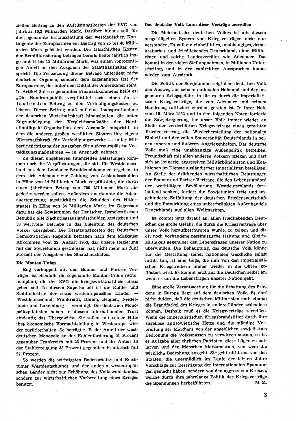 Neuer Weg (NW), Organ des Zentralkomitees (ZK) der SED (Sozialistische Einheitspartei Deutschlands) für alle Parteiarbeiter, 9. Jahrgang [Deutsche Demokratische Republik (DDR)] 1954, Heft 3/3 (NW ZK SED DDR 1954, H. 3/3)