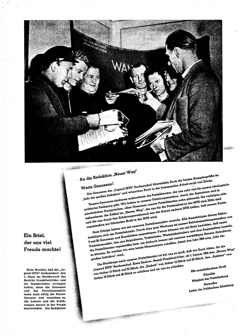 Neuer Weg (NW), Organ des Zentralkomitees (ZK) der SED (Sozialistische Einheitspartei Deutschlands) für alle Parteiarbeiter, 9. Jahrgang [Deutsche Demokratische Republik (DDR)] 1954, Heft 3/14 (NW ZK SED DDR 1954, H. 3/14)