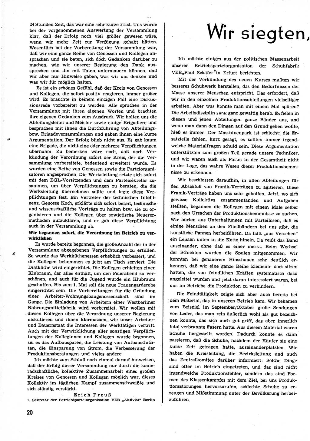 Neuer Weg (NW), Organ des Zentralkomitees (ZK) der SED (Sozialistische Einheitspartei Deutschlands) für alle Parteiarbeiter, 9. Jahrgang [Deutsche Demokratische Republik (DDR)] 1954, Heft 3/20 (NW ZK SED DDR 1954, H. 3/20)