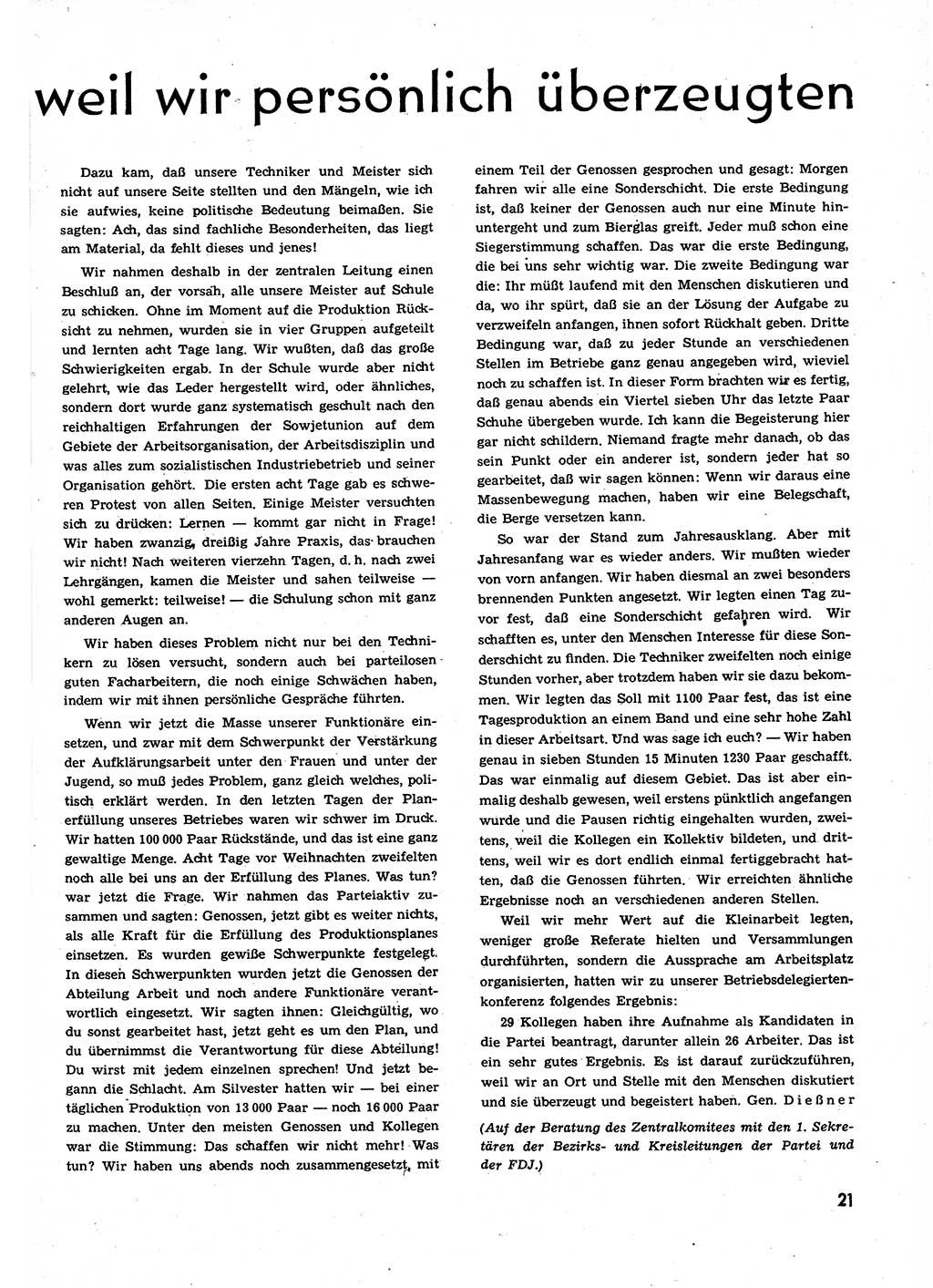 Neuer Weg (NW), Organ des Zentralkomitees (ZK) der SED (Sozialistische Einheitspartei Deutschlands) für alle Parteiarbeiter, 9. Jahrgang [Deutsche Demokratische Republik (DDR)] 1954, Heft 3/21 (NW ZK SED DDR 1954, H. 3/21)