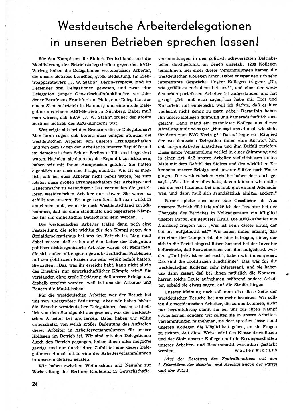 Neuer Weg (NW), Organ des Zentralkomitees (ZK) der SED (Sozialistische Einheitspartei Deutschlands) für alle Parteiarbeiter, 9. Jahrgang [Deutsche Demokratische Republik (DDR)] 1954, Heft 3/24 (NW ZK SED DDR 1954, H. 3/24)