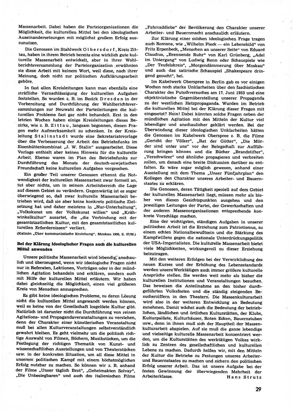 Neuer Weg (NW), Organ des Zentralkomitees (ZK) der SED (Sozialistische Einheitspartei Deutschlands) für alle Parteiarbeiter, 9. Jahrgang [Deutsche Demokratische Republik (DDR)] 1954, Heft 3/29 (NW ZK SED DDR 1954, H. 3/29)