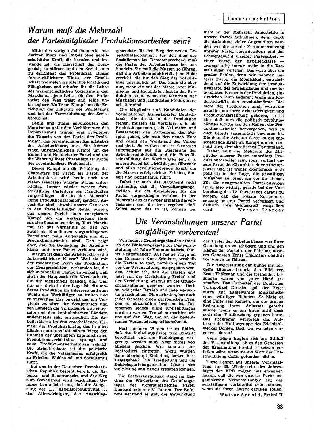 Neuer Weg (NW), Organ des Zentralkomitees (ZK) der SED (Sozialistische Einheitspartei Deutschlands) für alle Parteiarbeiter, 9. Jahrgang [Deutsche Demokratische Republik (DDR)] 1954, Heft 3/33 (NW ZK SED DDR 1954, H. 3/33)