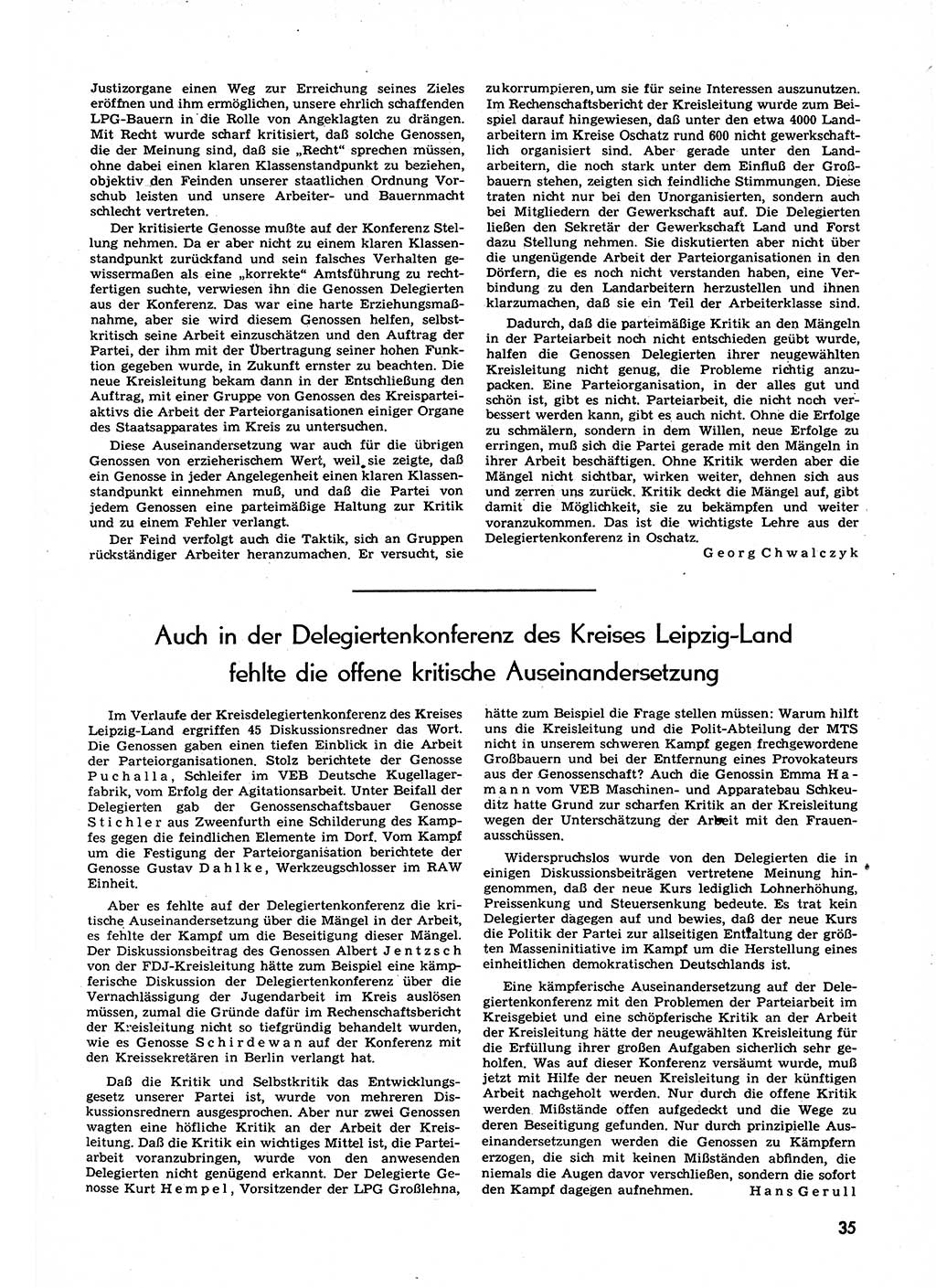 Neuer Weg (NW), Organ des Zentralkomitees (ZK) der SED (Sozialistische Einheitspartei Deutschlands) für alle Parteiarbeiter, 9. Jahrgang [Deutsche Demokratische Republik (DDR)] 1954, Heft 3/35 (NW ZK SED DDR 1954, H. 3/35)