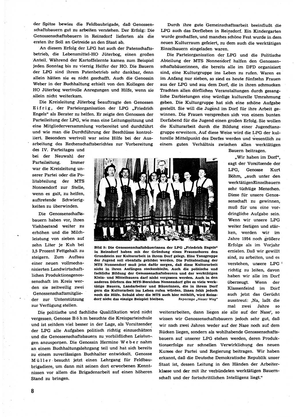 Neuer Weg (NW), Organ des Zentralkomitees (ZK) der SED (Sozialistische Einheitspartei Deutschlands) für alle Parteiarbeiter, 9. Jahrgang [Deutsche Demokratische Republik (DDR)] 1954, Heft 4/8 (NW ZK SED DDR 1954, H. 4/8)