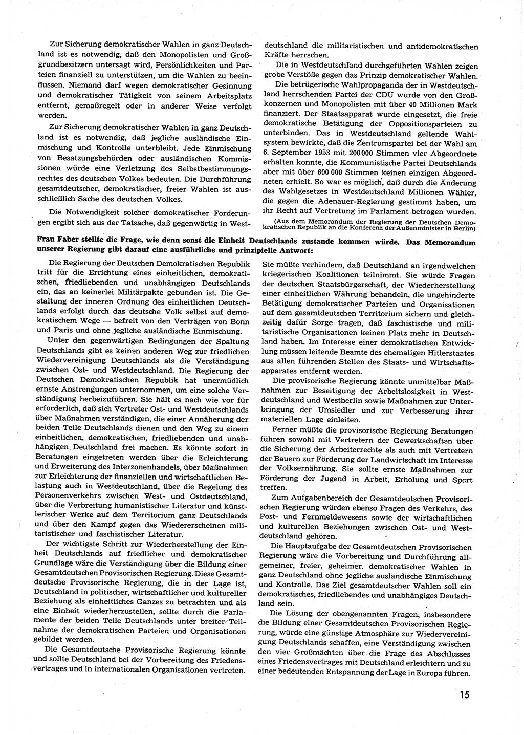 Neuer Weg (NW), Organ des Zentralkomitees (ZK) der SED (Sozialistische Einheitspartei Deutschlands) für alle Parteiarbeiter, 9. Jahrgang [Deutsche Demokratische Republik (DDR)] 1954, Heft 4/15 (NW ZK SED DDR 1954, H. 4/15)