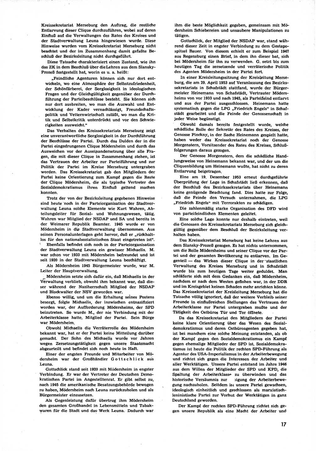 Neuer Weg (NW), Organ des Zentralkomitees (ZK) der SED (Sozialistische Einheitspartei Deutschlands) für alle Parteiarbeiter, 9. Jahrgang [Deutsche Demokratische Republik (DDR)] 1954, Heft 4/17 (NW ZK SED DDR 1954, H. 4/17)
