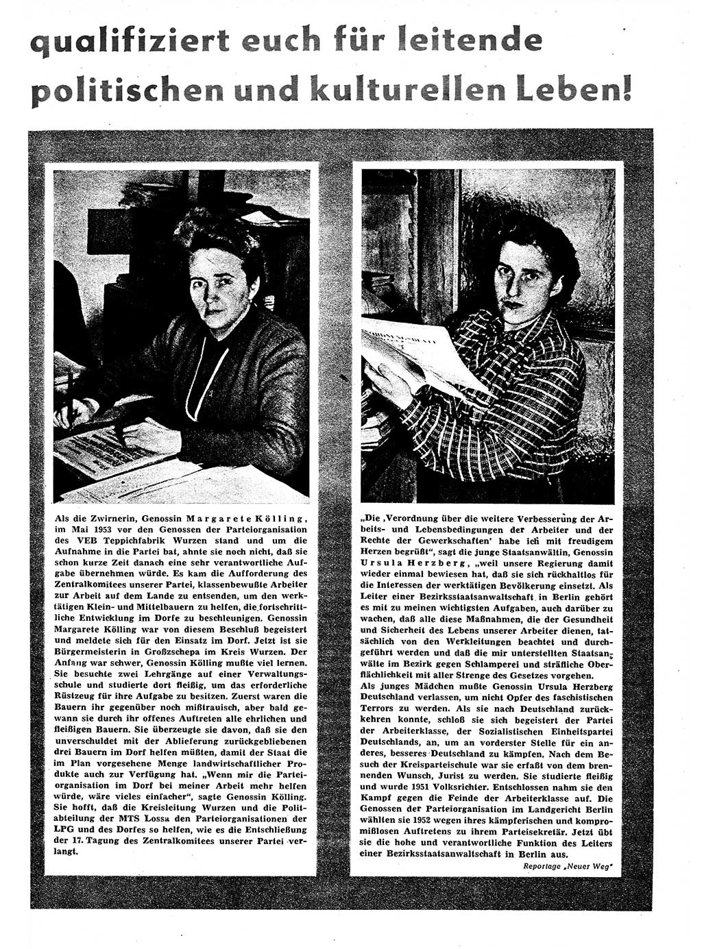 Neuer Weg (NW), Organ des Zentralkomitees (ZK) der SED (Sozialistische Einheitspartei Deutschlands) für alle Parteiarbeiter, 9. Jahrgang [Deutsche Demokratische Republik (DDR)] 1954, Heft 4/35 (NW ZK SED DDR 1954, H. 4/35)
