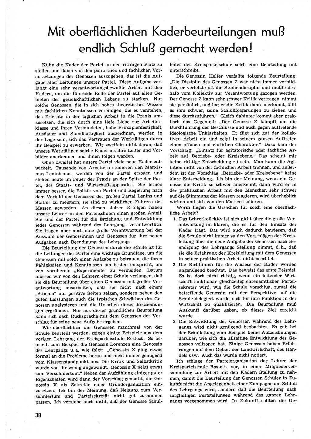 Neuer Weg (NW), Organ des Zentralkomitees (ZK) der SED (Sozialistische Einheitspartei Deutschlands) für alle Parteiarbeiter, 9. Jahrgang [Deutsche Demokratische Republik (DDR)] 1954, Heft 4/38 (NW ZK SED DDR 1954, H. 4/38)