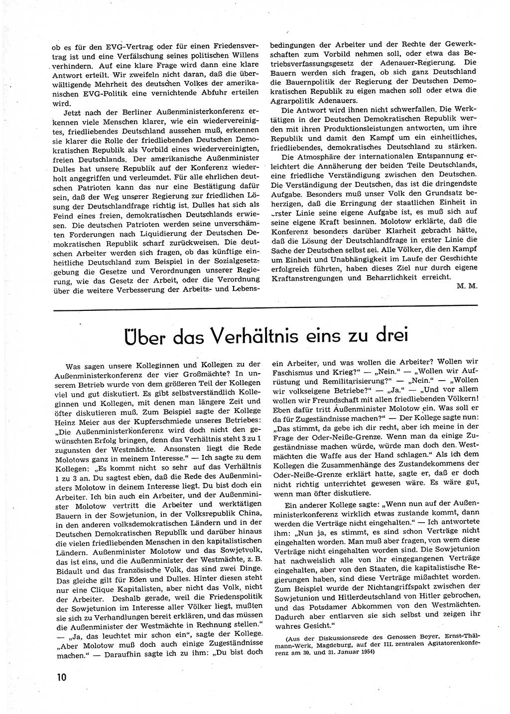 Neuer Weg (NW), Organ des Zentralkomitees (ZK) der SED (Sozialistische Einheitspartei Deutschlands) für alle Parteiarbeiter, 9. Jahrgang [Deutsche Demokratische Republik (DDR)] 1954, Heft 5/10 (NW ZK SED DDR 1954, H. 5/10)