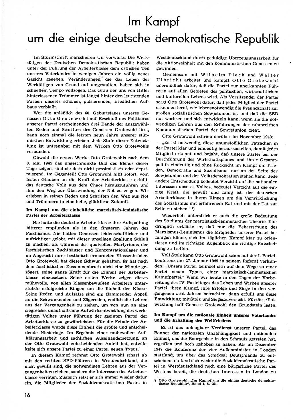 Neuer Weg (NW), Organ des Zentralkomitees (ZK) der SED (Sozialistische Einheitspartei Deutschlands) für alle Parteiarbeiter, 9. Jahrgang [Deutsche Demokratische Republik (DDR)] 1954, Heft 5/16 (NW ZK SED DDR 1954, H. 5/16)