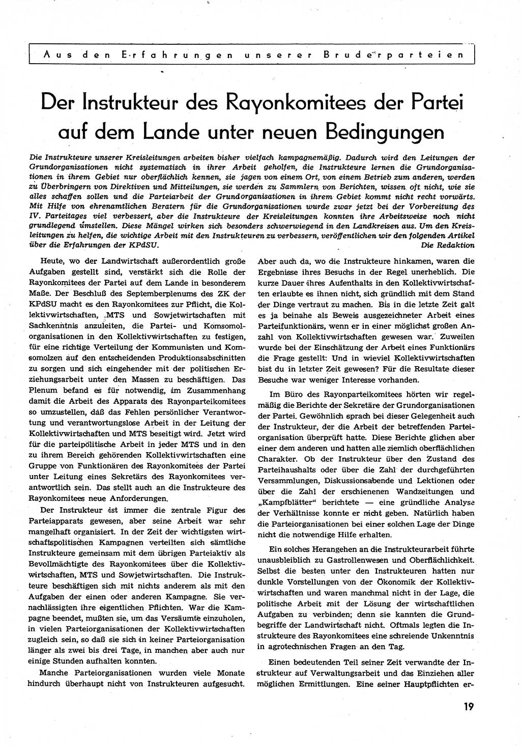 Neuer Weg (NW), Organ des Zentralkomitees (ZK) der SED (Sozialistische Einheitspartei Deutschlands) für alle Parteiarbeiter, 9. Jahrgang [Deutsche Demokratische Republik (DDR)] 1954, Heft 5/19 (NW ZK SED DDR 1954, H. 5/19)