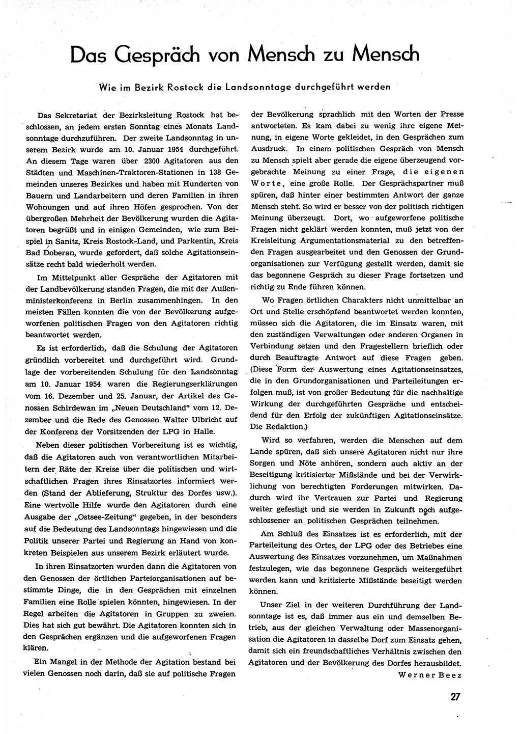 Neuer Weg (NW), Organ des Zentralkomitees (ZK) der SED (Sozialistische Einheitspartei Deutschlands) für alle Parteiarbeiter, 9. Jahrgang [Deutsche Demokratische Republik (DDR)] 1954, Heft 5/27 (NW ZK SED DDR 1954, H. 5/27)