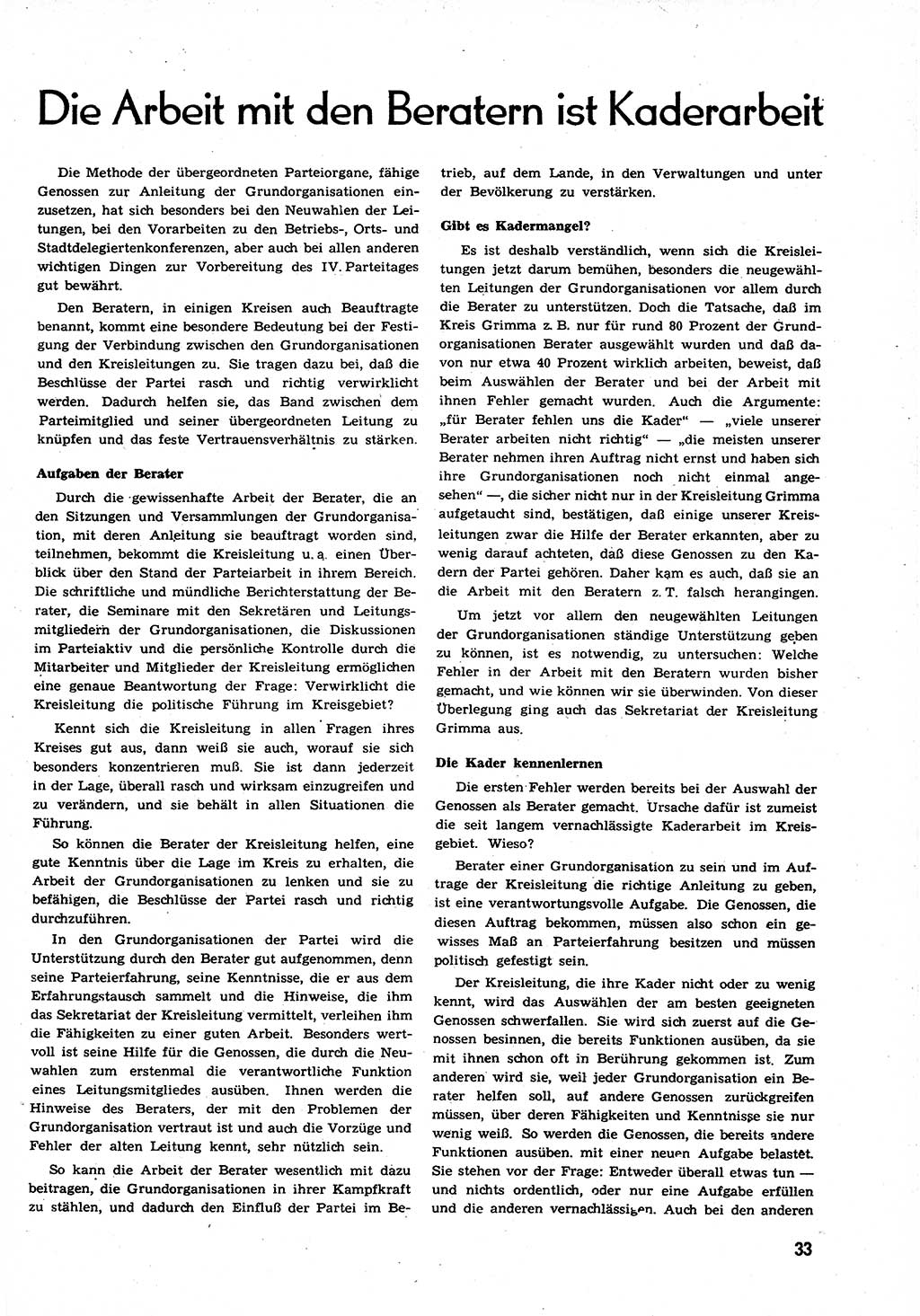 Neuer Weg (NW), Organ des Zentralkomitees (ZK) der SED (Sozialistische Einheitspartei Deutschlands) für alle Parteiarbeiter, 9. Jahrgang [Deutsche Demokratische Republik (DDR)] 1954, Heft 5/33 (NW ZK SED DDR 1954, H. 5/33)
