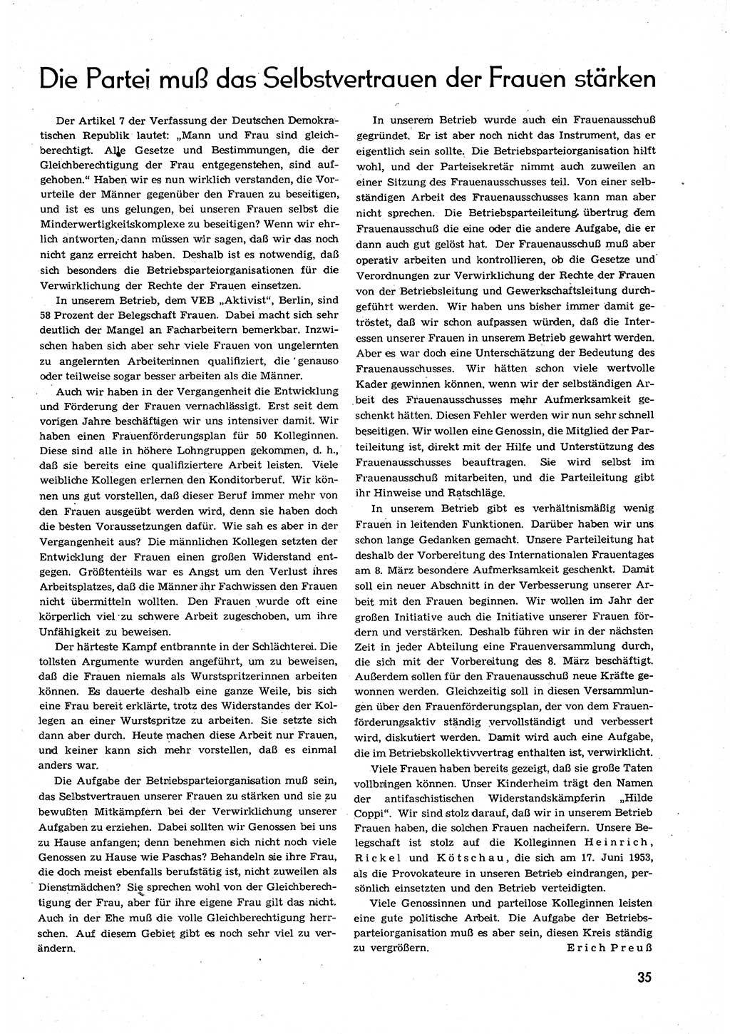 Neuer Weg (NW), Organ des Zentralkomitees (ZK) der SED (Sozialistische Einheitspartei Deutschlands) für alle Parteiarbeiter, 9. Jahrgang [Deutsche Demokratische Republik (DDR)] 1954, Heft 5/35 (NW ZK SED DDR 1954, H. 5/35)