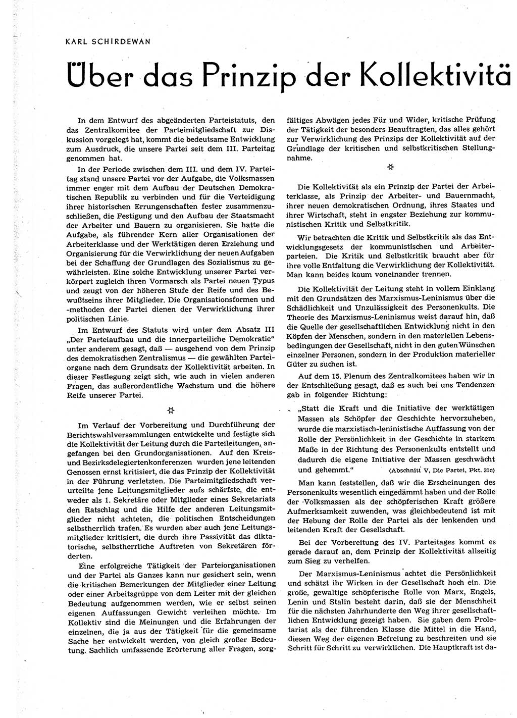 Neuer Weg (NW), Organ des Zentralkomitees (ZK) der SED (Sozialistische Einheitspartei Deutschlands) für alle Parteiarbeiter, 9. Jahrgang [Deutsche Demokratische Republik (DDR)] 1954, Heft 6 (NW ZK SED DDR 1954, H. 6)