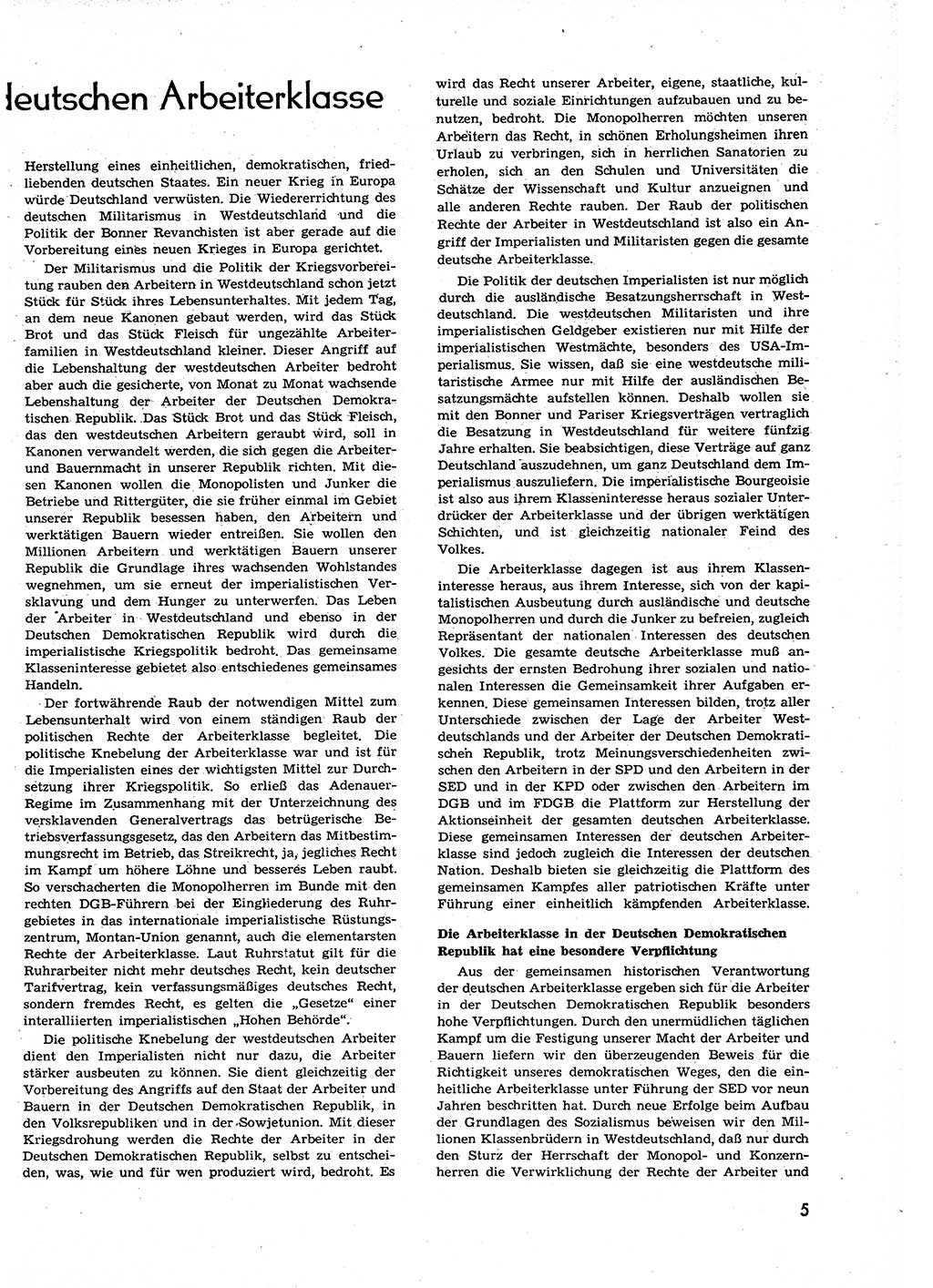 Neuer Weg (NW), Organ des Zentralkomitees (ZK) der SED (Sozialistische Einheitspartei Deutschlands) für alle Parteiarbeiter, 9. Jahrgang [Deutsche Demokratische Republik (DDR)] 1954, Heft 6/5 (NW ZK SED DDR 1954, H. 6/5)