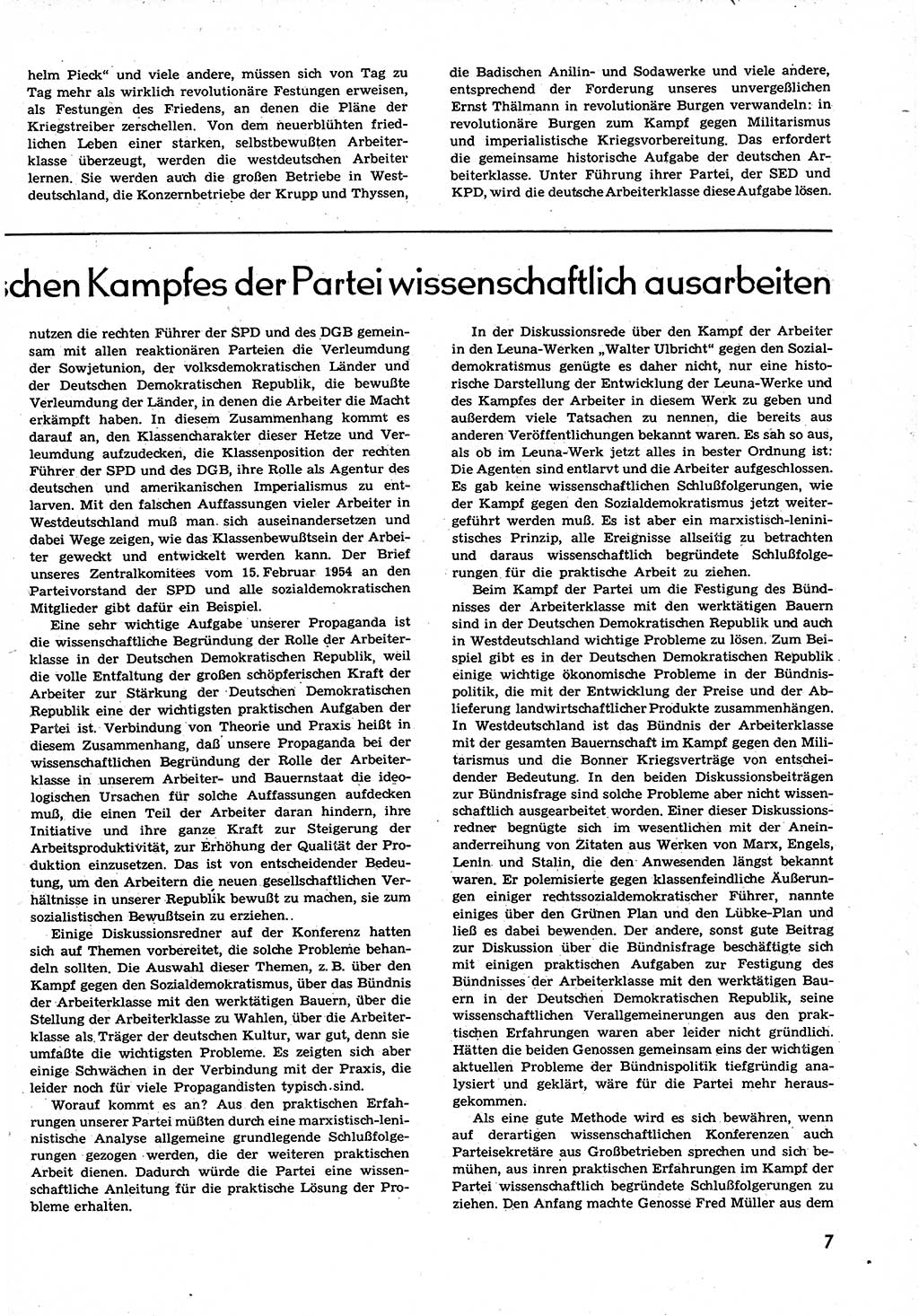 Neuer Weg (NW), Organ des Zentralkomitees (ZK) der SED (Sozialistische Einheitspartei Deutschlands) für alle Parteiarbeiter, 9. Jahrgang [Deutsche Demokratische Republik (DDR)] 1954, Heft 6/7 (NW ZK SED DDR 1954, H. 6/7)