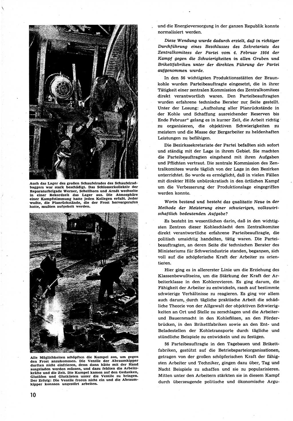 Neuer Weg (NW), Organ des Zentralkomitees (ZK) der SED (Sozialistische Einheitspartei Deutschlands) für alle Parteiarbeiter, 9. Jahrgang [Deutsche Demokratische Republik (DDR)] 1954, Heft 6/10 (NW ZK SED DDR 1954, H. 6/10)