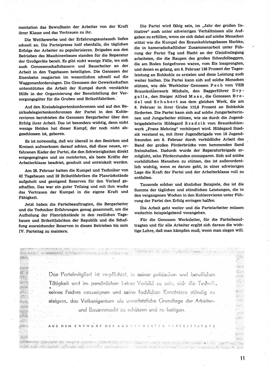 Neuer Weg (NW), Organ des Zentralkomitees (ZK) der SED (Sozialistische Einheitspartei Deutschlands) für alle Parteiarbeiter, 9. Jahrgang [Deutsche Demokratische Republik (DDR)] 1954, Heft 6/11 (NW ZK SED DDR 1954, H. 6/11)