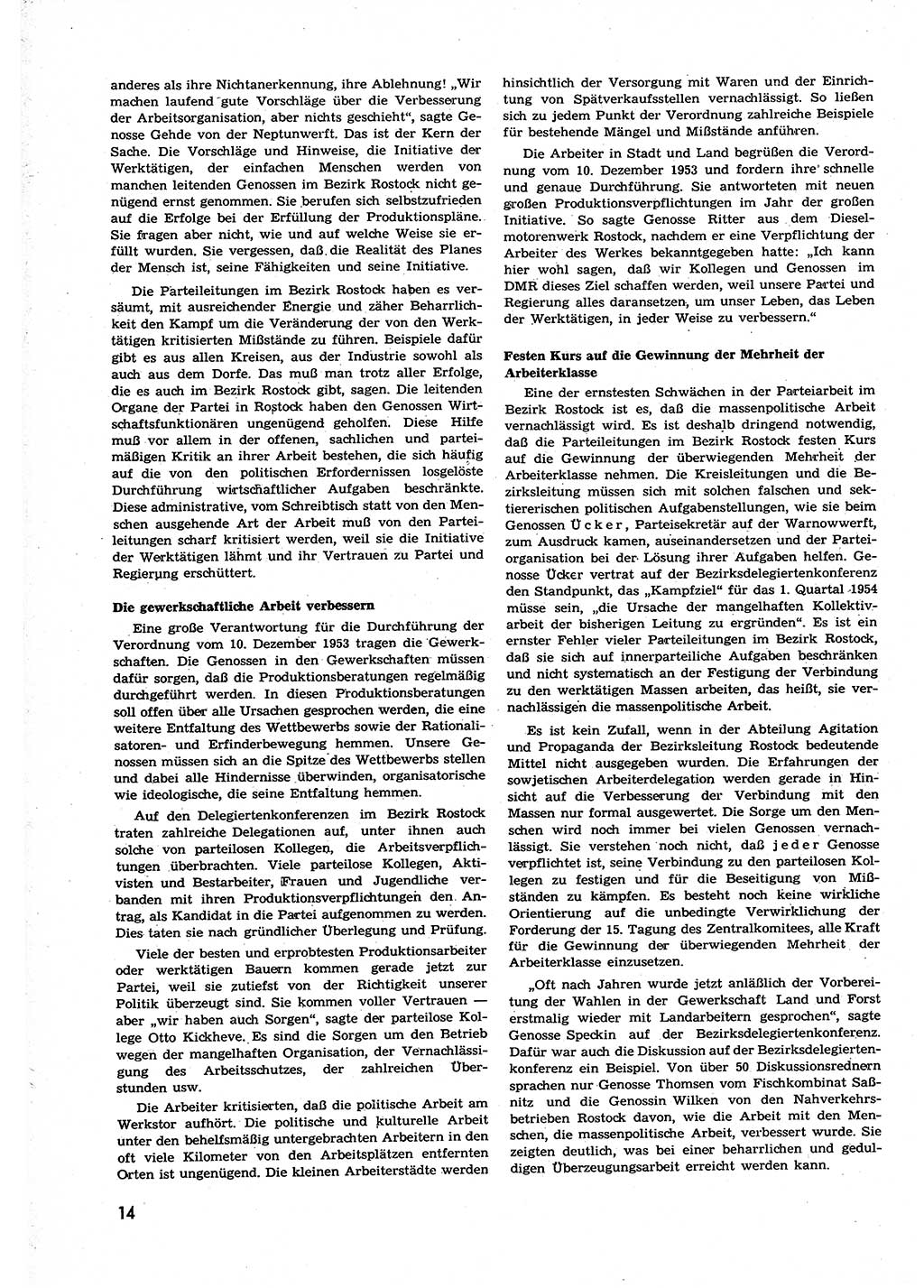 Neuer Weg (NW), Organ des Zentralkomitees (ZK) der SED (Sozialistische Einheitspartei Deutschlands) für alle Parteiarbeiter, 9. Jahrgang [Deutsche Demokratische Republik (DDR)] 1954, Heft 6/14 (NW ZK SED DDR 1954, H. 6/14)