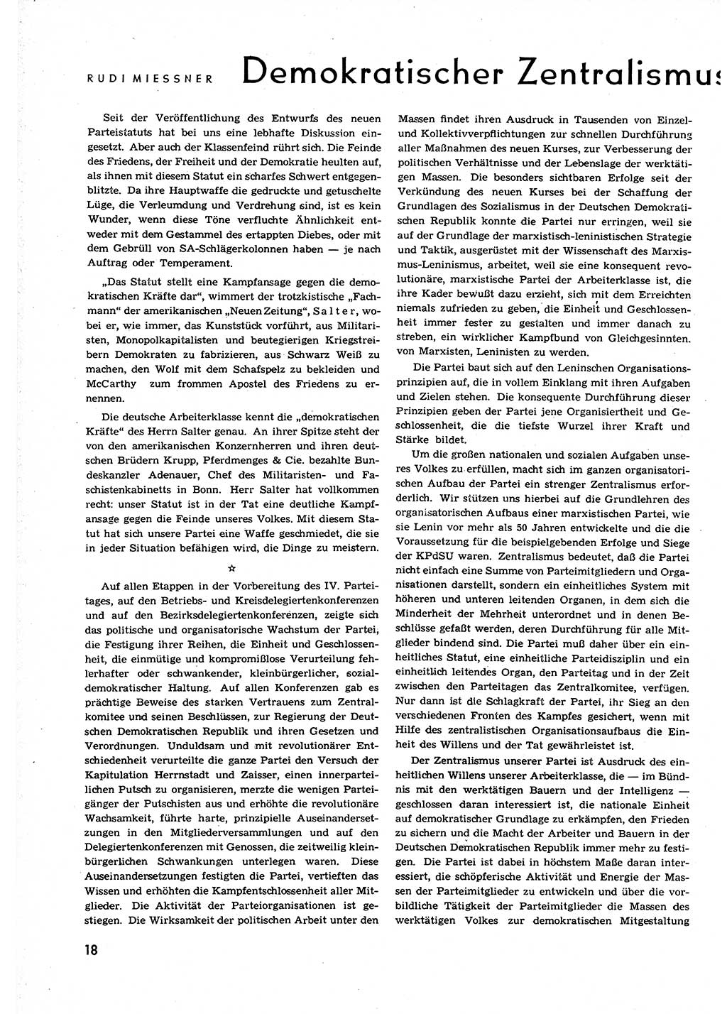 Neuer Weg (NW), Organ des Zentralkomitees (ZK) der SED (Sozialistische Einheitspartei Deutschlands) für alle Parteiarbeiter, 9. Jahrgang [Deutsche Demokratische Republik (DDR)] 1954, Heft 6/18 (NW ZK SED DDR 1954, H. 6/18)